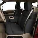 Seat Covers for Ford F150 XLT Super Cab 2004-2008 Front Heavy Duty Knit Fabric Bench Seat Cover Compatible with F150 Accessories - Black