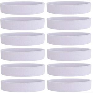ONUPGO Sweatband Headbands for Men & Women -12PCS Sports Headbands Moisture Wicking Athletic Cotton Terry Cloth Headband for Tennis,Basketball,Football,Gym,Working Out