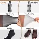LABELLA Run Resistant Tights for Women, Durable Pantyhose, Ultra Strong and Semi Opaque, Control Top Tights