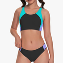 Beautikini Period Swimwear Two Piece Menstrual Leakproof Sporty Bikini Sets Bathing Suit Period Swimsuit for Teen Girls XXS