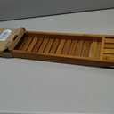 VaeFae Teak Bathtub Tray, Wooden Bath Caddy for Bathtub, Bath Tub Wood Table for Tub, 39.8" x 6" x 1.8"