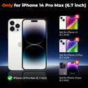 zapica Magnetic for iPhone 14 Pro Max Case, [Compatible with MagSafe] [Military Grade Drop Protection] Translucent Matte Shockproof Anti-Scratch Phone Cover, Dark Gray