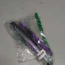 Chengu 2 Pcs Boar Bristles Double Sided Brush and Flat Iron Comb for Hair Straightening and Styling Knotty Unkempt Hair (Black, Purple)