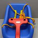 Little Tikes Snug 'n Secure Blue Swing with Adjustable Straps, 2-in-1 for Baby and Toddlers Ages 9 Months - 4 Years