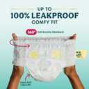 Pampers Diapers - Swaddlers 360° - Size 3, 156 Count, up to 100% Leakproof Comfy Dry Fit, Designed for Easy Changes, Pull On Baby Diaper