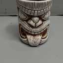 LINALL Tiki Mugs – Ceramic Tiki Mug 16.8oz/550ml, Toscano Lono Cocktail Mug for Mai Tai, Punch, Pina Colada, and Tropical bar Drinks - TIKI0036 (16.8oz/550ml Tongue)