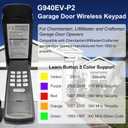 Universal Garage Door Opener Keypad for Liftmaster Chamberlain Craftsman Wayne Dalton Openers Produced Since 1993, Wireless Keypad Keyless Entry,Replaces 877/878MAX 377/977/877/66LM,SafeSecurity