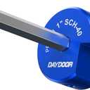 DAYDOOR PVC Pipe Reamer, 1'' Fitting Saver, Professional Plumbing Tool Fit into Standard 1/2" Drill, Socket Savers for Sch. 40 PVC, CPVC or ABS Socket Hub Removing