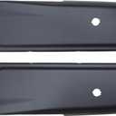 ApplianPar Driver and Passenger Side Rear Bumper Ends Steel with Parking Sensor Hole for Ford F150 2015-2020
