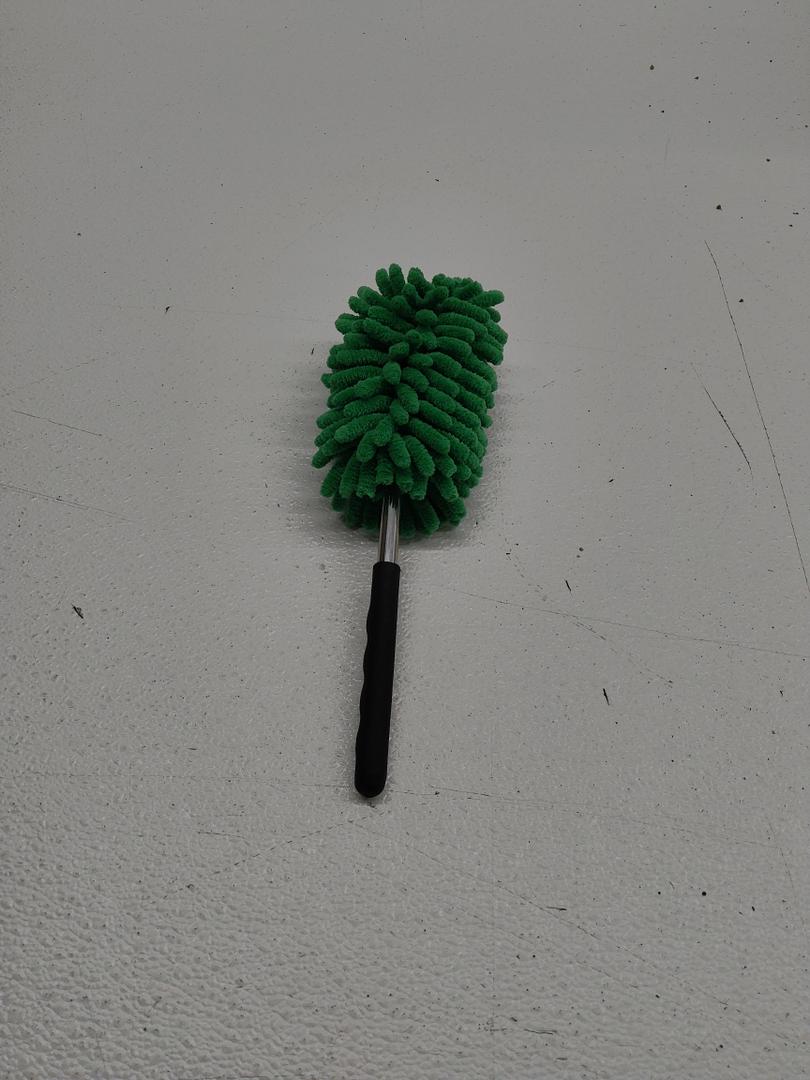 Duster Brush, Retractable Flexible Chenille Dust Removal Duster Brush Microfiber Cleaning Tool - Green