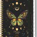 2026 Planner 8.5 x 11, Large Weekly and Monthly Planners with Tabs, A4 Spiral Bound Daily Calendar 2026 Planner, 12 Month Agenda Organizers from Jan. to Dec.(Green Butterfly)