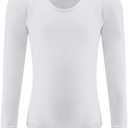 Dancina Leotard Long Sleeve Ballet Gymnastics Front Lined Cotton Bodysuit for Toddlers & Kids Ages, Size 10