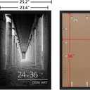 DOAI ART 24x36 Poster Frame Black 2 Pack, Poster Frames 24 x 36 inches or 24x36 Picture Frames with HD Plexiglass for Horizontal or Vertical Wall Mounting, Durable Scratch-proof Safe and Artistic
