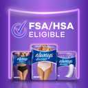 Always Discreet Adult Incontinence Underwear for Women and Postpartum Underwear, Extra Large, Up to 100% Bladder Leak Protection, 15 Count