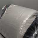 JOEJOY Dog Car Seat for Medium/Large Dogs - Reversible Dual-Sided Travel Dog Car Bed with Memory Foam, Washable Pet Booster Seat for Dogs up to 55 lbs or 2 Small Dogs, 2 Safety Leashes, Grey