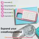 Silicone Suction Cup Phone Case Mount Double Sided, Phone Accessories Hands-Free Strong Grip Holder for Selfies and Videos