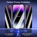 2 Pack Privacy Screen Protector [Auto-Alignment, Auto-Dust Removal] Easy Installation Full Coverage Shatterproof Anti-Spy Tempered Glass Film (for iPhone 13 Pro Max/14 Plus-6.7 Inches)