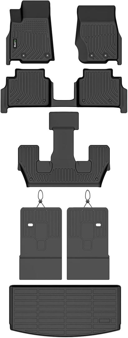 HAFIDI Car Floor Mats & Cargo Liner for 2025-2026 Nissan Kicks SV/SR (Not fit Kicks S/Play Model) Raised Fixed Floor(Flex Floor) All Weather TPE Automotive Floor Liners Full Set Accessories, Black