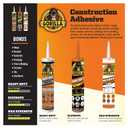 2 x Gorilla Heavy Duty Ultimate Construction Adhesive, 9 Ounce Cartridge, White, (Pack of 1)