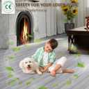 Peel and Stick Floor Tile, Luxury Vinyl Plank Flooring 36-Pack 54 Sq.ft, Real Wood Look Self-Adhesive Vinyl Floor Tiles, Easy DIY for Kitchen, Bedroom and Living Room, Grey Ash