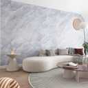 Boobest Large Size Thick Marble Contact Paper for Wall 31"x354" Gray Marble Wallpaper Peel and Stick Waterproof Granite Countertop Contact Paper Removable Self Adheisve Renter Friendly Vinyl Wallpaper, 31.5" x 354.3"