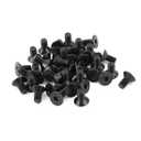 uxcell 50Pcs Black M4 X 8mm Alloy Steel Hex Socket Flat Head Countersunk Screws Bolts
