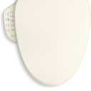 KOHLER PureWash E725 Elongated Heated Bidet Toilet Seat, White with Remote, Quiet-Close Lid, Self-Cleaning Wand, Adjustable Water Pressure and Nightlight (Biscuit)