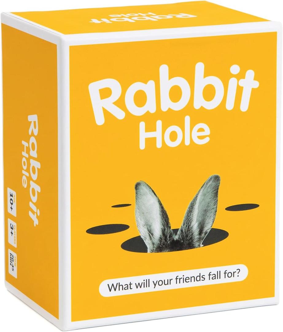 Rabbit Hole What Will Your Friends Fall For? Card Game