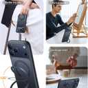 TORRAS Ostand Magnetic for iPhone 17 Pro Max Case, Fit for MagSafe, Sturdy Stand, Military Grade Drop Tested, Camera Control, Translucent Slim Soft Edge Case for iPhone 17 Pro Max 6.9", Black