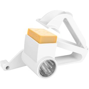 Cheese Grater Rotary Cheese Grater with Handle - Multi-Purpose Kitchen Grater for Hard Cheese, Vegetables, Chocolate