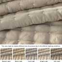 WDCOZY Beige Queen Size Quilt Bedding Sets with Pillow Shams, Cream Tan Lightweight Soft Bedspread Coverlet, Quilted Blanket Thin Comforter Bed Cover for All Season, 3 Pieces, 90x90 inches