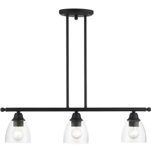 Livex Lighting, 46337-04, Montgomery, Linear Chandelier, Black