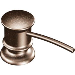 Moen 3944ORB Deck Mounted Kitchen Soap Dispenser with Above the Sink Refillable Bottle, Oil Rubbed Bronze