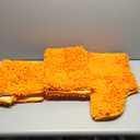 Bathroom Rugs Sets 3 Piece, Super Soft Absorbent Bath mat Set, with U-Shaped Toilet Rug, Strong PVC Underside Bathroom Rug, Antiskid Bath mats Washable Toilet mat, Orange