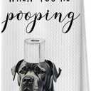 Cane Corso Hand Towels, Funny Cane Corso Gifts, Dog Mom Dad Waffle Weave Gifts Decorative Hand Towels for Bathroom Washroom, Pet Lover Gift, 16x24 Inch