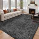 6x9 Area Rug for Living Room: Ultra Soft Fluffy Rug Modern Large Thicked Shag Rug for Bedroom Non Slip Indoor Fuzzy Carpets for Girls Kids Room Nursery Dorm Home Decor Grey