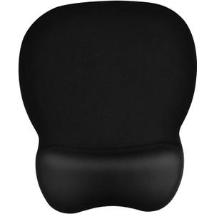 EooCoo Ergonomic Mouse Pad with Wrist Support, Mousepad with Memory Foam Wrist Rest and Non-Slip Base for Computer, Cafe, Home & Office, 9.64 x 8.26 in Office Desk Accessories (Black)