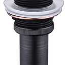 Bathroom Sink Drain with Overflow - Big Cap for Standard 1 3/4" Drain Opening - Pop Up Drain,Oil Rubbed Bronze