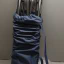 PORTAL Oversized Folding Rocking Camping Chair Portable Outdoor Rocker with High Back Hard Armrests Carry Bag, Supports 400 lbs (1p-fabric Blue)