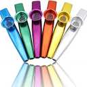 LovesTown Kazoos Musical Instruments,6 PCS Metal Kazoos Flute for Kids Gift Price Party Favor Gift Bag Fillers