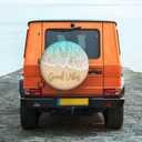 17 Inch Spare Tire Cover Weatherproof Sun Protection Wheel Tire Cover Universal Fit Trailers RV SUV Truck Camper Travel