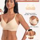 Bras for Women No Underwire - Womens Bralettes Seamless Wireless Padded Bra Comfortable Tshirt Bras (S)