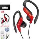 JVC HAEB75R Sports Clip Headphone, Red, Small (One Size (Pack of 1))