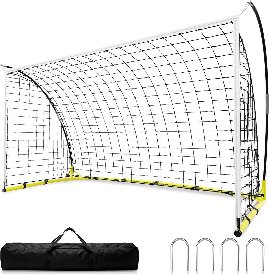 Soccer Goal for Backyard, 126 ft /64 ft Portable Soccer Goal Net, Quick Setup Soccer Goals with 1 Carry Bag
