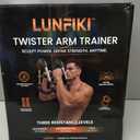 Twister Arm Trainer with 6 Removable Springs, 30-130 LB Adjustable Power Twister Bar, Chest Workout Equipment & Arm Exerciser for Men Women, Portable Upper Body Strength Training for Home Gym