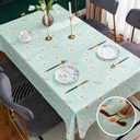 Rectangle Table Cloth,100% Waterproof Tablecloth OilProof SpillProof Vinyl Table Cloth, Wipe Clean Plastic Table Cover for Dining, Camping, Indoor and Outdoor 54" x 120",Mum Bloom