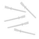 12PCS Handmade Leather Flexible Glue Stick Super Tough Oil Painting Scraper Plastic Spatula Disposable Stirring Tool