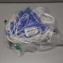 105ft Pennant Banner Flag, 7"x10" Fluorescent Blue Safety Flagging Banner Warning Flag for Construction Site/Traffic Control/Boundary Barrier Signs, Perimeter Marking Flags on String, 45 Flags