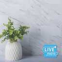Art3d 102-Piece Peel and Stick Tile Backsplash for Kitchen Bathroom, 3in. 6in. Stick on Subway Tile White Granite, 3" X 6“