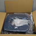 Drop Arm Bedside Commode, Commode Toilet with Padded Seat and Backrest, 300lbs Capacity, 6.3QT Removable Bucket and Splash Guard, Adjustable Height Portable Toilet for Adults, Blue